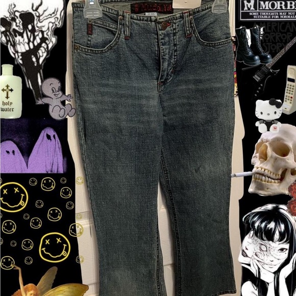 Mudd Denim - Super rare 90s wide leg Mudd blue jeans 🖤 NWT